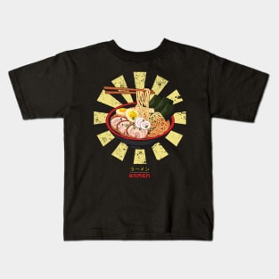 Ramen Retro Japanese Kids T-Shirt